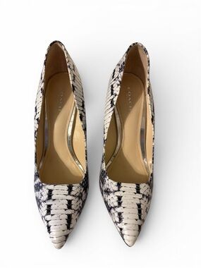 Coach Snakeskin Orchard Wedge Heels - 8.5